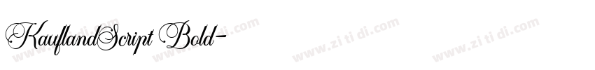 KauflandScript Bold字体转换